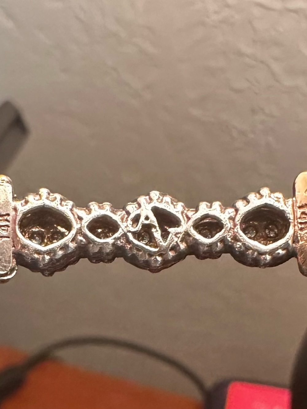 Silver-Tone Women's Crystal Link Bracelet